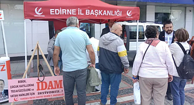 Yeniden Refah Partisi Edirne İl Başkanlığı'ndan İdam Cezası İçin İmza Kampanyası Başlatıldı