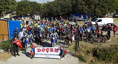 11. Keşan DOÇEK Dağ Bisikleti Festivali Rüzgar Gibi Geçti