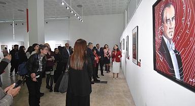 “Cumhuriyetimizin 101. Yılında Atatürk ve Sanat” Resim Sergisi Açıldı