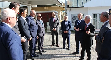 Dereköy Gümrük Kapısı Ziyaretinde Kırklareli TSO Başkanları, Vali Turan'ın Yanında Yer Aldı