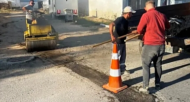 Pehlivanköy'de Yol Tamiratları Hızla Sürüyor