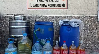 Tekirdağ'da 105 litre kaçak içki ele geçirildi: 1 gözaltı