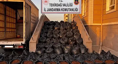 Tekirdağ'da 7,5 ton kaçak tütün ele geçirildi