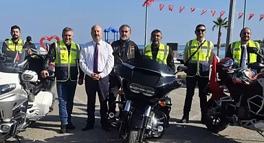 Tekirdağ'da motosiklet kulübünden Cumhuriyet Bayramı turu