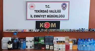Tekirdağ'da sahte içki operasyonu; 3 gözaltı