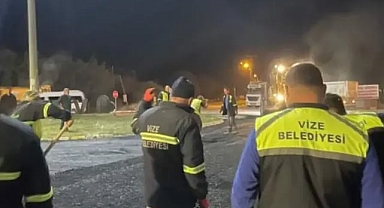 Vize'de Belediye Ekipleri Gece Gündüz Çalışıyor!