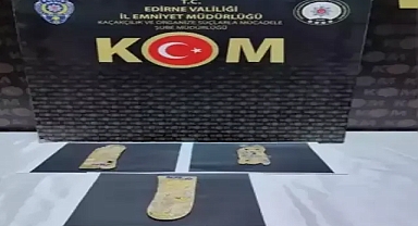 Edirne'de 2 kilogram kaçak külçe altın ele geçirildi; 1 gözaltı