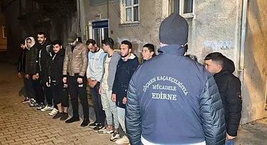 Edirne ve Tekirdağ'da 34 kaçak göçmen yakalandı