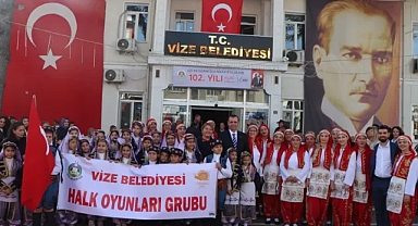 Kırklareli Vize'de Coşkulu 102. Yıl Kurtuluş Kutlamaları