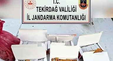 Şarköy'de 1200 makaron ele geçirildi