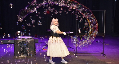 Süleymanpaşalı Çocuklar Köpük Balon Gösterisiyle Coştu