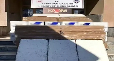 Tekirdağ'da 375 bin makaron ele geçirildi