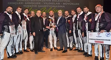 Tekirdağ ekibi, halk oyunları yarışmasında Türkiye birincisi oldu