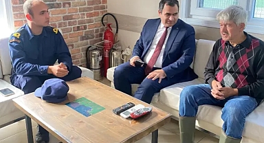 Vize Kaymakamı Kemal Balaban'dan Kıyıköy'de Denizde Kazaya Uğrayan Vatandaşa Ziyaret