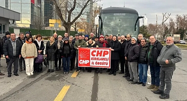 CHP Kırklareli İl Başkanlığı, Tandoğan Meydanı'ndaki Mitinge Katıldı