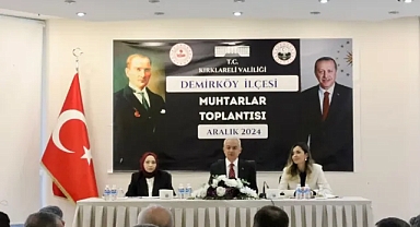 Demirköy'de Muhtarlar Toplantısı Gerçekleşti