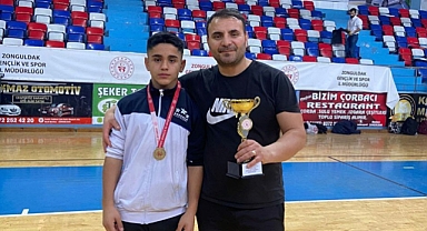 GÜREŞ TAKIMIMIZDAN BİR BAŞARI DAHA