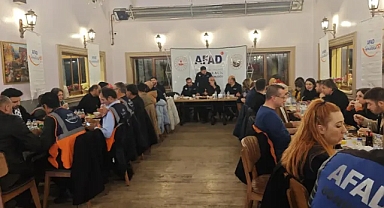 Kırklareli AFAD Gönüllüleri Akşam Yemeğinde Bir Araya Geldi