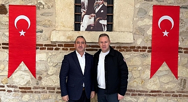 Kırklareli TSO Başkanı Soner Ilık, TRAKYAKA Genel Sekreteri Mahmut Şahin’i Ağırladı