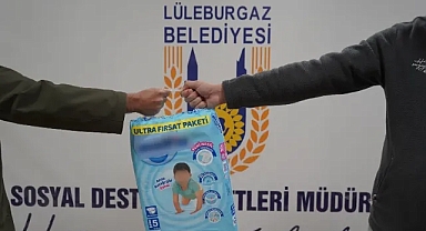 Lüleburgaz Belediyesi'nden 12 Bin 343 Adet Ek Gıda ve 559 Bin 78 Adet Bebek Bezi Desteği!