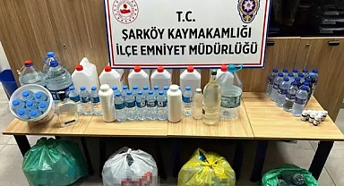 Şarköy'de sahte içki ele geçirildi
