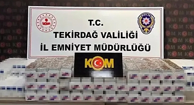 Tekirdağ'da 108 bin 300 makaron ele geçirildi