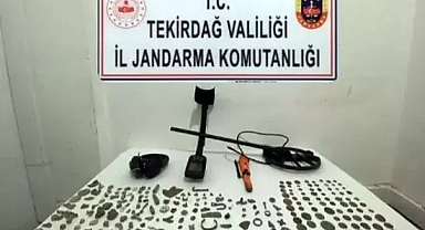 Tekirdağ'da 230 tarihi obje ele geçirildi