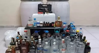 Tekirdağ'da 246 litre sahte içki ele geçirildi