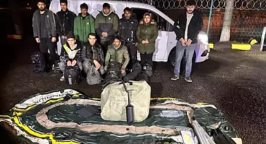 Tekirdağ’da 9 kaçak göçmen ile 2 organizatör yakalandı