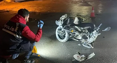 Çalıntı motosikletle polisten kaçan şüpheli kazada yaralandı