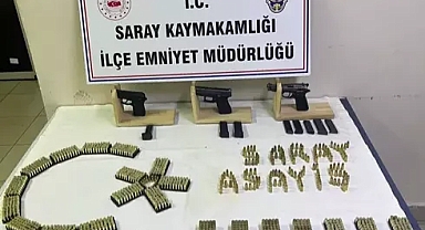 Evinde silah bulunan şüpheli gözaltında