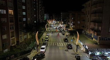 Gazi Osman Paşa Caddesi Işıl Işıl Oldu