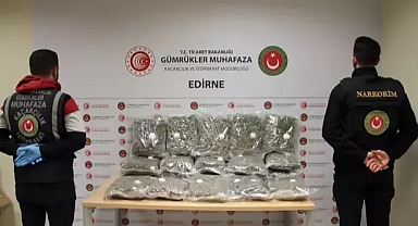 Kapıkule'de 2 TIR'da 21 kilo uyuşturucu ve 24 tabanca ele geçirildi