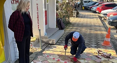 Kaynarca’da Doğalgaz Çalışmaları Sonrası Yol ve Kaldırım Tamiratları Devam Ediyor