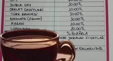 Pınarhisar'da Kahvehanelerde Yeni Fiyat Tarifesi Yürürlüğe Girdi!