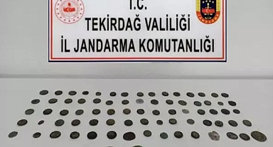 Tekirdağ'da 79 sikke ele geçirildi