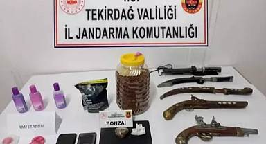 Tekirdağ'da çok sayıda uyuşturucu ele geçirildi; 9 gözaltı
