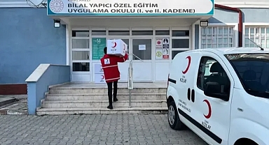 Türk Kızılay Kırklareli Şubesi'nden Bilal Yapıcı Özel Eğitim Uygulama Okulu'na Destek