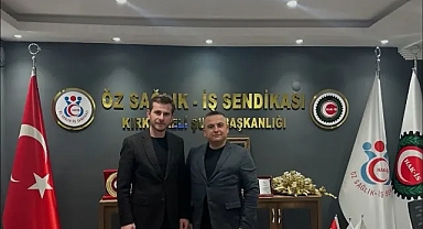 AK Parti Kırklareli Merkez İlçe Başkanı Bahadır Kovankaya’dan Hak-İş’e Ziyaret