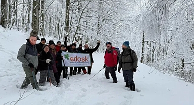 EDOSK'tan Istranca Dağları'nda Karla Kaplı Unutulmaz Doğa Yürüyüşü