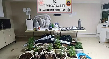 Evini uyuşturucu imalathanesine çeviren şüpheli yakalandı