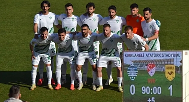 Kırklarelispor 0-1 Adana 01 FK: Kırklarelispor Atatürk Stadyumu'nda Penaltıya Takıldı