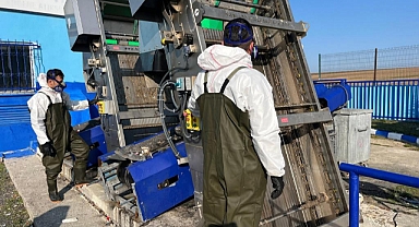 TESKİ EKİPLERİNDEN ERGENE ATIKSU TERFİ MERKEZİNDE KAPSAMLI BAKIM VE ONARIM ÇALIŞMASI