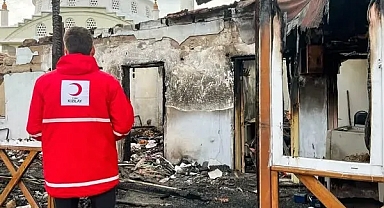 Türk Kızılay'dan Dolhan Köyü'ndeki Yangın Mağdurlarına Destek