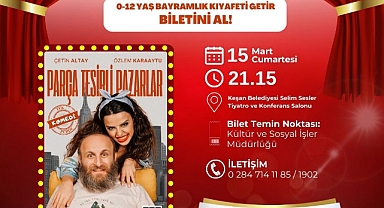 Bayramlık Kıyafet Bağışı Tiyatro Biletine Dönüşüyor Sanat ve İyilik Keşan'da Buluşuyor