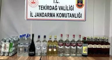 Ergene'de gümrük kaçağı içki ele geçirildi