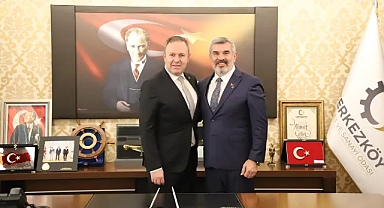 Kırklareli TSO Başkanı Ilık'tan Çerkezköy TSO Başkanı Çetin'e Ziyaret