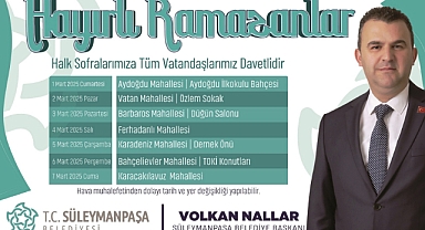 Süleymanpaşa Belediyesi Geleneksel Mahalle İftarları Başlıyor