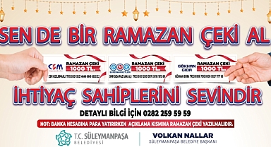Süleymanpaşa Belediyesinden Ramazan Ayında Anlamlı Kampanya