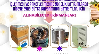 Tarım ve Orman Bakanlığından Arıcılara Hibe Destekli Ekipman Desteği